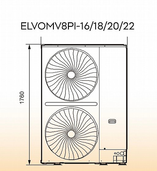 ���� ���� VRF ������ ����� ��� ELECTRA ELVOMV8PL-16 �"� 16